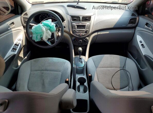 KMHCT5AE0GU258013 2016 HYUNDAI ACCENT Red წინა პანელის ხედი