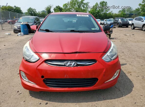 KMHCT5AE0GU258013 2016 HYUNDAI ACCENT Red წინა ხედი