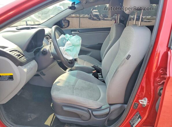 KMHCT5AE0GU258013 2016 HYUNDAI ACCENT Red წინა სალონის ხედი