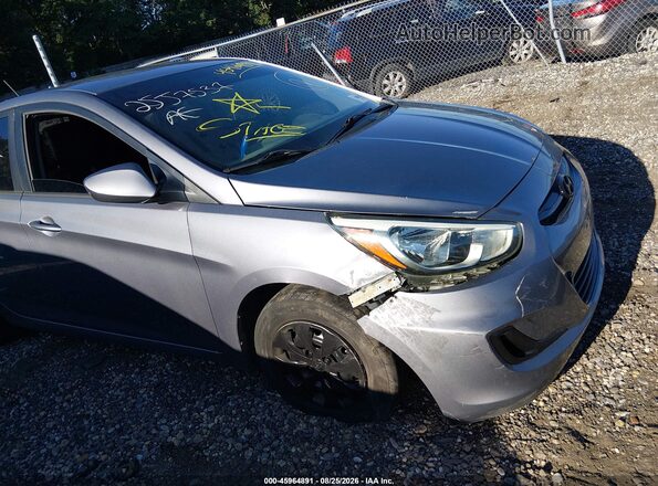 KMHCT5AE0GU266550 2016 HYUNDAI ACCENT Gray Widok z przodu