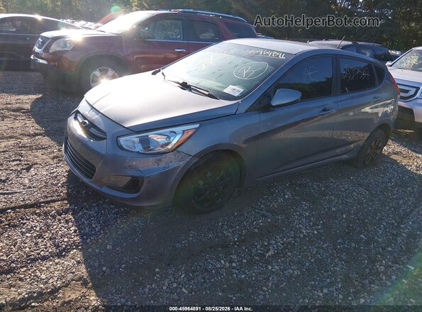 KMHCT5AE0GU266550 2016 HYUNDAI ACCENT Gray Przód lewy