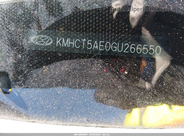 KMHCT5AE0GU266550 2016 HYUNDAI ACCENT Gray Widok deski rozdzielczej
