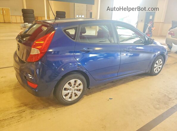 KMHCT5AE0GU286832 2016 HYUNDAI ACCENT Blue Задня права чверть
