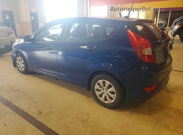 KMHCT5AE0GU286832 2016 HYUNDAI ACCENT Blue Задня ліва чверть