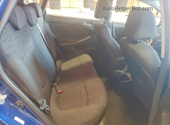 KMHCT5AE0GU286832 2016 HYUNDAI ACCENT Blue Вид задніх сидінь