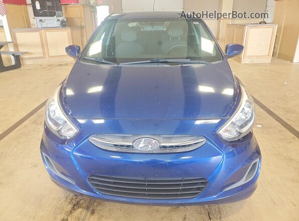 KMHCT5AE0GU286832 2016 HYUNDAI ACCENT Blue Вид спереду