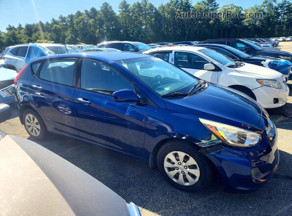 KMHCT5AE0GU286832 2016 HYUNDAI ACCENT Blue Передня права чверть
