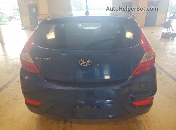 KMHCT5AE0GU286832 2016 HYUNDAI ACCENT Blue Вид ззаду
