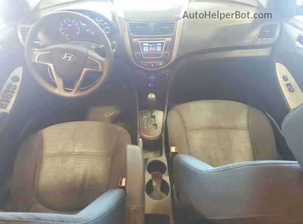 KMHCT5AE0GU286832 2016 HYUNDAI ACCENT Blue Вид панелі приладів