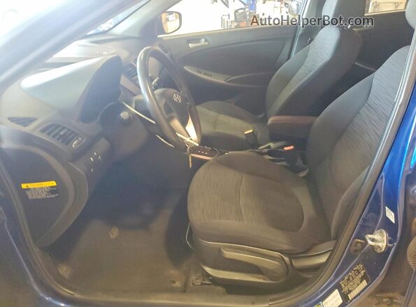 KMHCT5AE0GU286832 2016 HYUNDAI ACCENT Blue Вид салону спереду