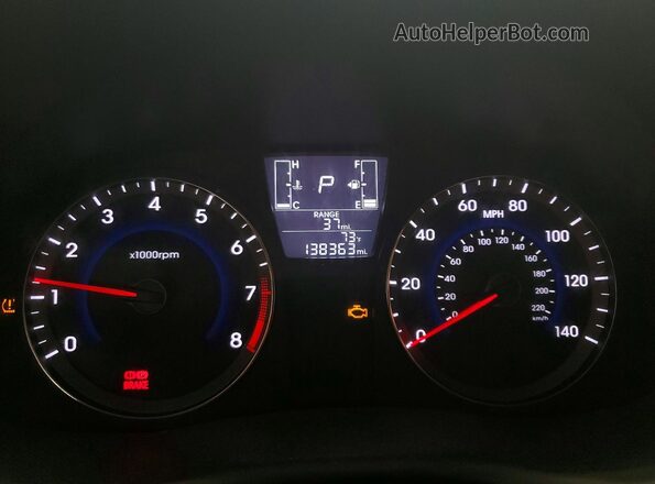 KMHCT5AE0GU289780 2016 HYUNDAI ACCENT Black ხელსაწყოთა პანელის ხედი