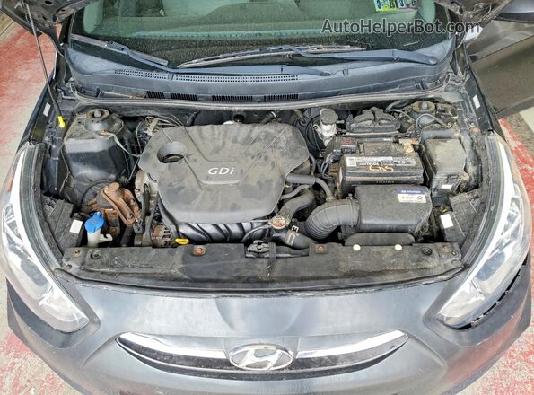 KMHCT5AE0GU289780 2016 HYUNDAI ACCENT Black უკანა სალონის ხედი