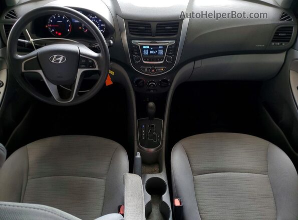 KMHCT5AE0GU289780 2016 HYUNDAI ACCENT Black წინა პანელის ხედი