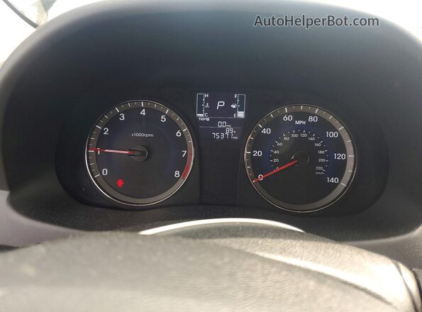 KMHCT5AE0HU317076 2017 HYUNDAI ACCENT Gray Widok zestawu wskaźników