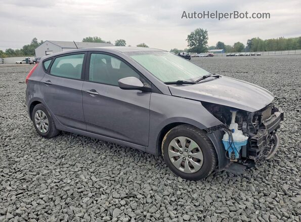 KMHCT5AE0HU317076 2017 HYUNDAI ACCENT Gray Przód prawy