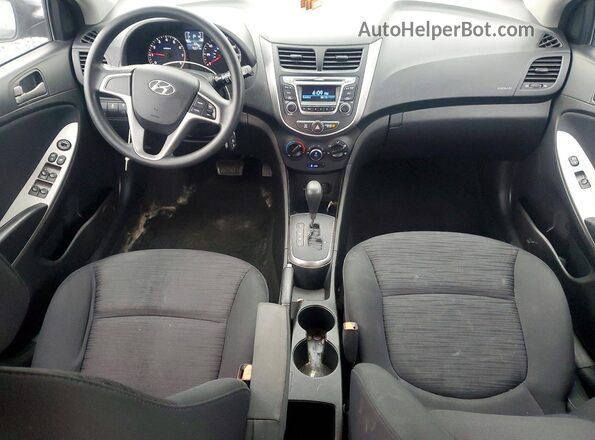 KMHCT5AE0HU317076 2017 HYUNDAI ACCENT Gray Widok deski rozdzielczej