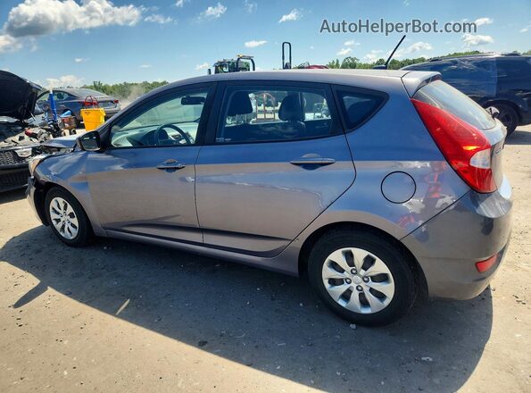 KMHCT5AE0HU346643 2017 HYUNDAI ACCENT Gray Հետևի ձախ