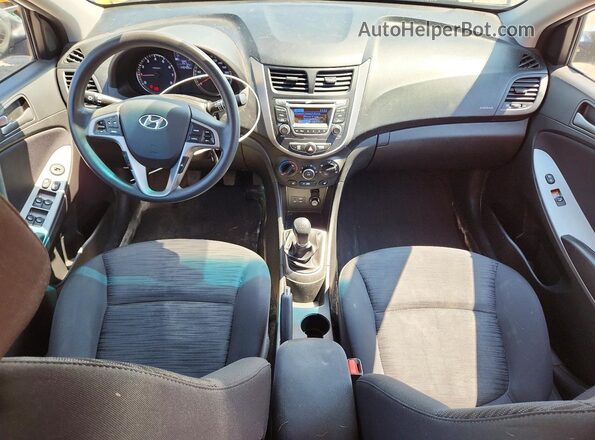 KMHCT5AE0HU351891 2017 HYUNDAI ACCENT White Вид панелі приладів