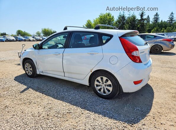 KMHCT5AE0HU351891 2017 HYUNDAI ACCENT White Задня ліва чверть