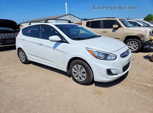 KMHCT5AE0HU351891 2017 HYUNDAI ACCENT White Передня права чверть