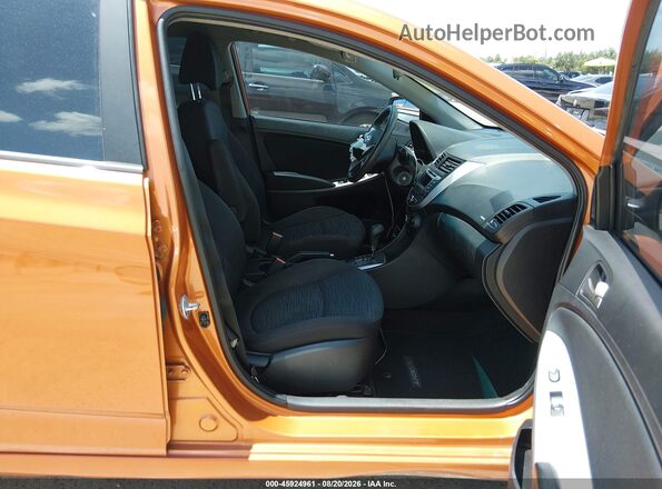 KMHCT5AE1GU294499 2016 HYUNDAI ACCENT Orange Սալոնի դիմացի տեսք