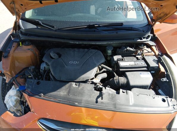 KMHCT5AE1GU294499 2016 HYUNDAI ACCENT Orange Հետևի տեսք