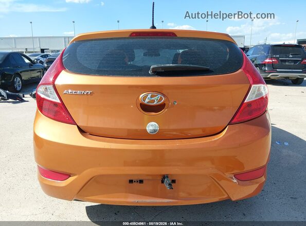 KMHCT5AE1GU294499 2016 HYUNDAI ACCENT Orange 