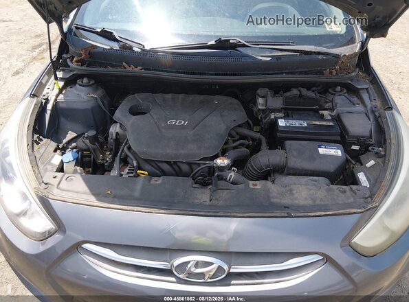 KMHCT5AE1HU311545 2017 HYUNDAI ACCENT Gray Հետևի տեսք