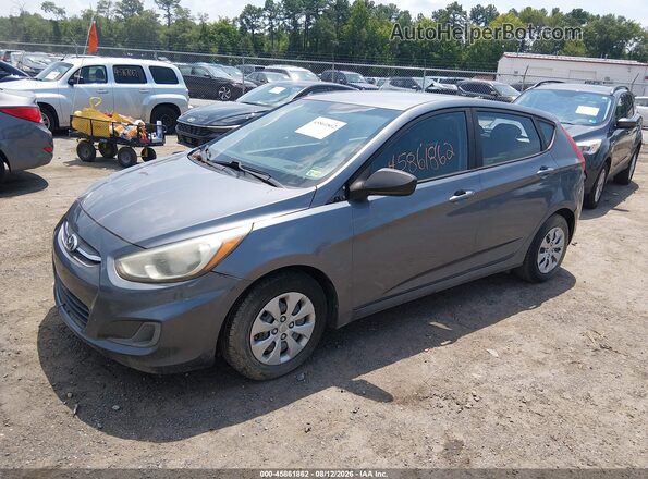 KMHCT5AE1HU311545 2017 HYUNDAI ACCENT Gray Առջևի ձախ երեք քառորդ տեսարան