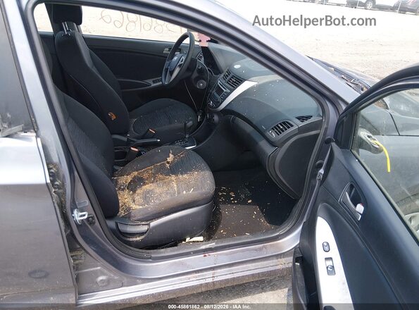 KMHCT5AE1HU311545 2017 HYUNDAI ACCENT Gray Սալոնի դիմացի տեսք
