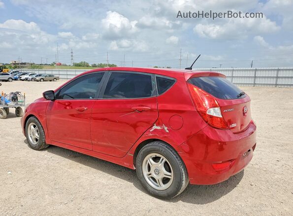 KMHCT5AE1HU319466 2017 HYUNDAI ACCENT Red Հետևի ձախ