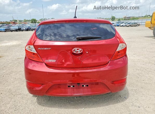 KMHCT5AE1HU319466 2017 HYUNDAI ACCENT Red Հետևի տեսք