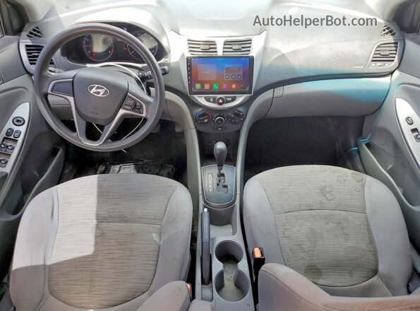 KMHCT5AE1HU319466 2017 HYUNDAI ACCENT Red Առջևի վահանակի տեսք