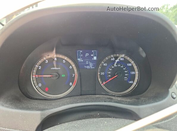 KMHCT5AE1HU327972 2017 HYUNDAI ACCENT Orange Вид щитка приладів