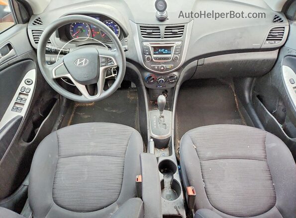 KMHCT5AE1HU327972 2017 HYUNDAI ACCENT Orange Вид панелі приладів