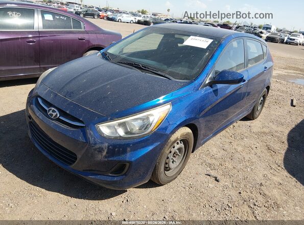 KMHCT5AE2GU251712 2016 HYUNDAI ACCENT Blue Передня ліва чверть