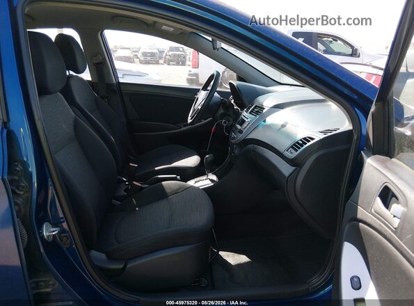 KMHCT5AE2GU251712 2016 HYUNDAI ACCENT Blue Вид салону спереду