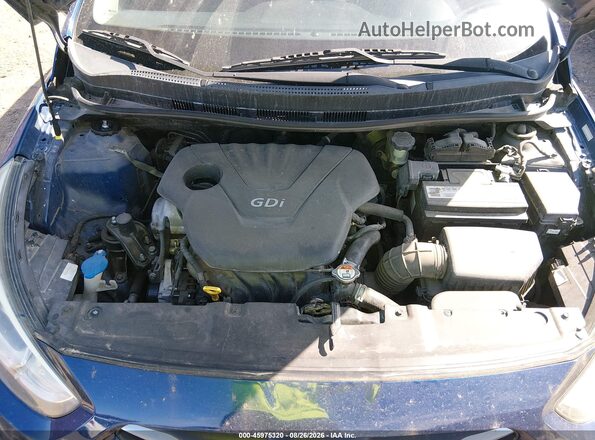 KMHCT5AE2GU251712 2016 HYUNDAI ACCENT Blue Вид ззаду