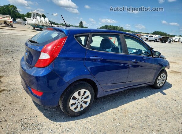 KMHCT5AE2HU325468 2017 HYUNDAI ACCENT Blue Задня права чверть