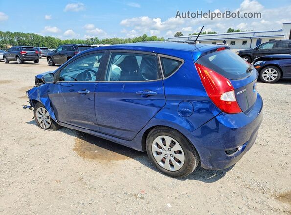 KMHCT5AE2HU325468 2017 HYUNDAI ACCENT Blue Задня ліва чверть