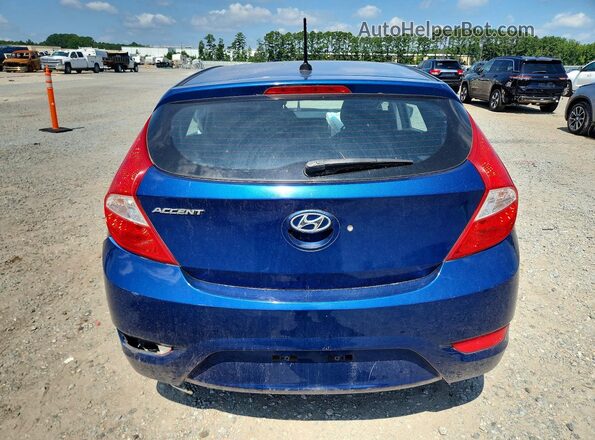 KMHCT5AE2HU325468 2017 HYUNDAI ACCENT Blue Вид ззаду