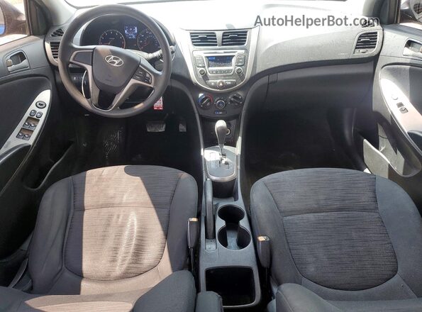 KMHCT5AE3GU257616 2016 HYUNDAI ACCENT Blue Vista del salpicadero