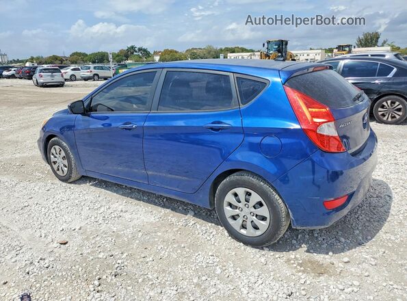 KMHCT5AE3GU257616 2016 HYUNDAI ACCENT Blue Trasero izquierdo