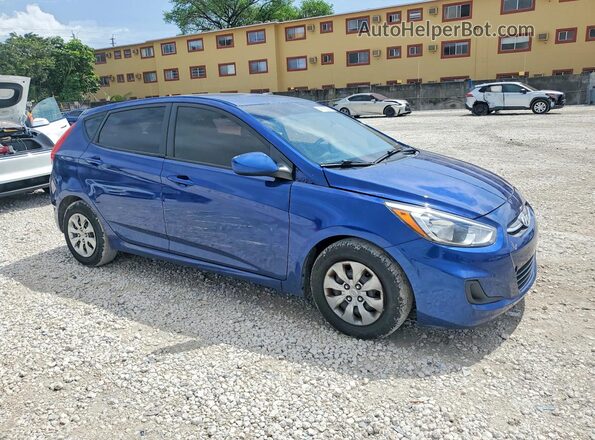KMHCT5AE3GU257616 2016 HYUNDAI ACCENT Blue Delantero derecho