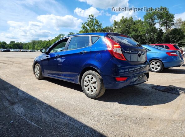 KMHCT5AE3GU264887 2016 HYUNDAI ACCENT Blue Trasero izquierdo