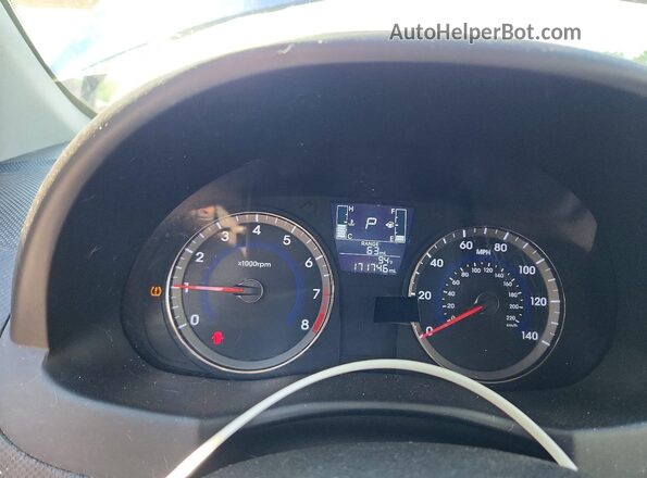 KMHCT5AE3GU264887 2016 HYUNDAI ACCENT Blue Vista del cuadro de instrumentos