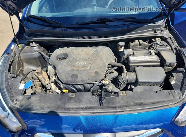 KMHCT5AE3GU264887 2016 HYUNDAI ACCENT Blue Vista interior trasera