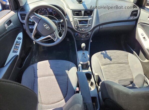 KMHCT5AE3GU264887 2016 HYUNDAI ACCENT Blue Vista del salpicadero