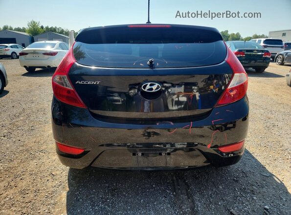 KMHCT5AE3HU307853 2017 HYUNDAI ACCENT Black Հետևի տեսք