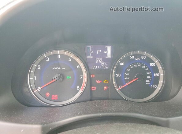 KMHCT5AE3HU338472 2017 HYUNDAI ACCENT Серый Вид щитка приборов